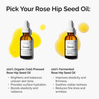 100% Organic Cold-Pressed Rose Hip Seed Oil